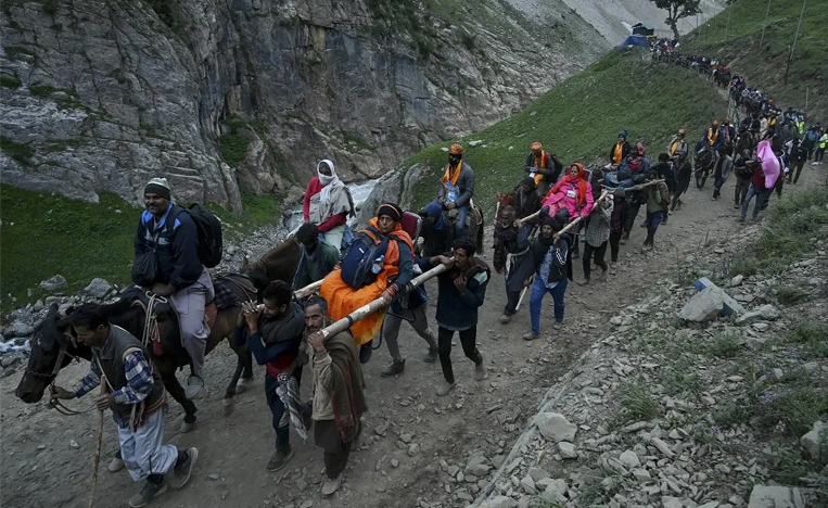 Amarnath Yatra temporarily suspended following heavy rainfall