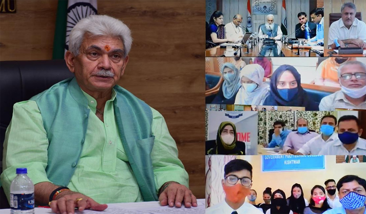 Lt Governor interacts with beneficiary students from J&K under AICTE’s Pragati & Saksham Scholarship Schemes