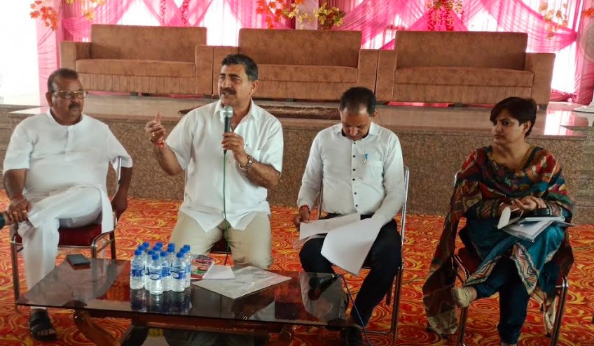 Jugal reviews development works under CSS at SAGY village Palli