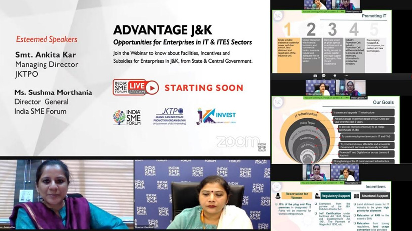 JKTPO, JKIT-IDC, India SME Forum join hands to promote J&K as IT Hub