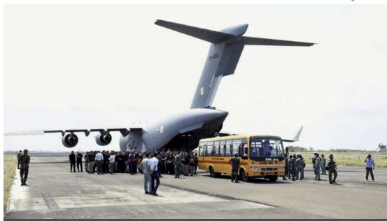 IAF plane carrying 120 Indians from Afghanistan lands at Jamnagar airbase
