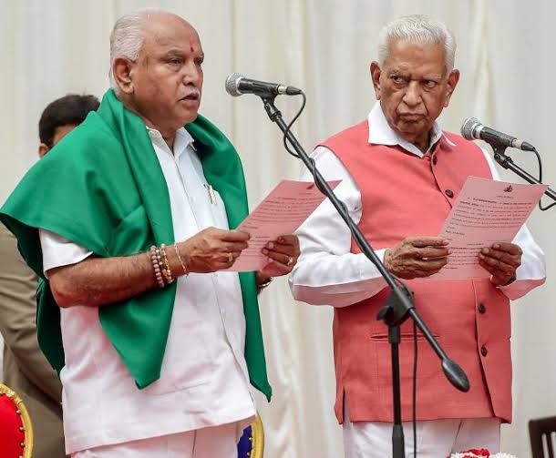B S Yediyurappa takes oath as CM of Karnataka for fourth time 