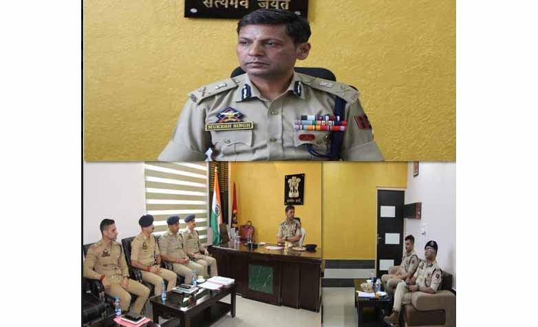 ADGP Jammu Zone visited district Reasi, held meeting with district Police officers