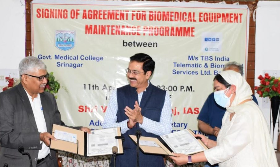 GMCs Jammu, Srinagar sign agreement for Bio-medical Equipment Maintenance