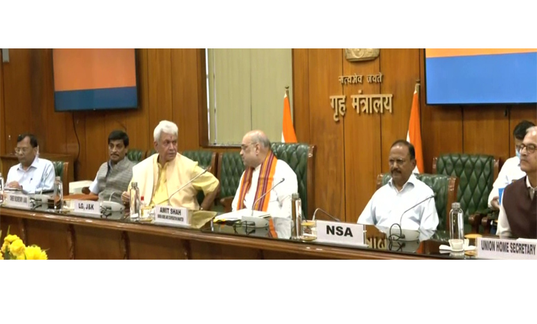 Amit Shah chairs high-level meeting to review security situation in J&K