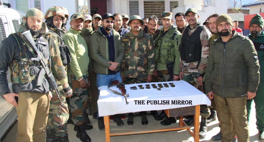 Militant hideout busted in Lolab woods, arms, ammunition recovered