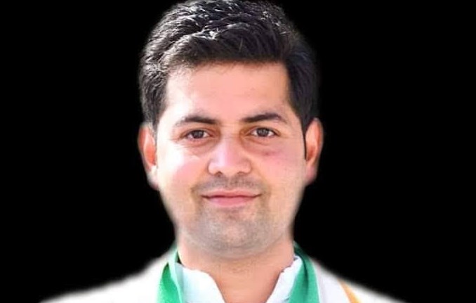 Aakash Bharat New J&K  Youth Congress Chief