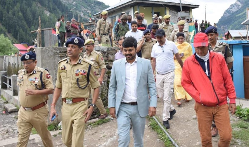 ADGP Jammu Visited Machail Chandi Mata Bhawan & reviewed the security arrangements of Machail Yatra-2023