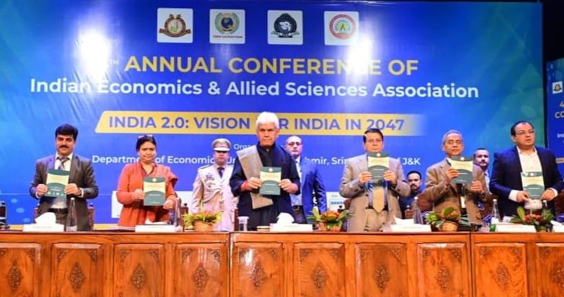 Lt Governor inaugurates 4th Annual Conference of Indian Economics & Allied Sciences Association at Kashmir University