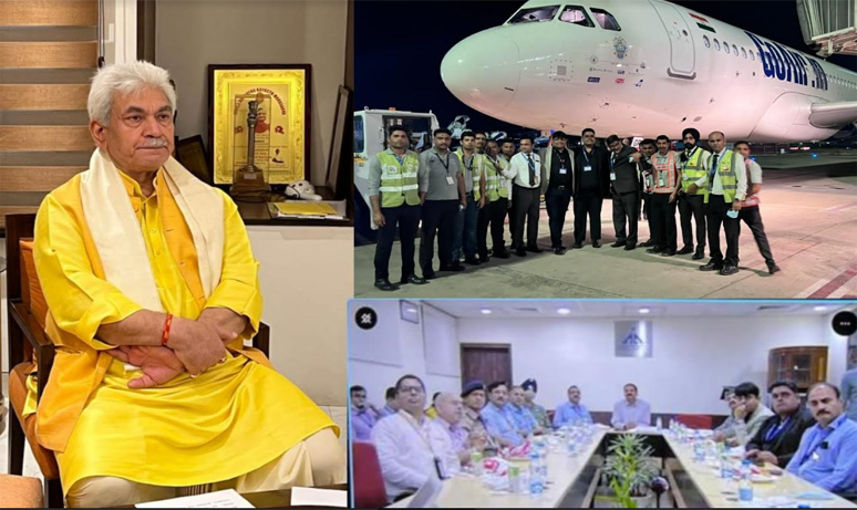 Lt Governor Launches Night Parking Facility at Jammu & Srinagar Airports