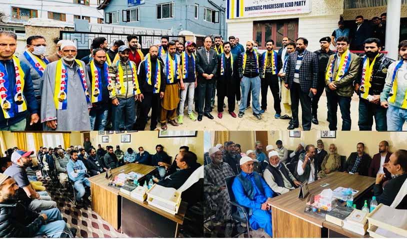 Various delegations meet Azad, joined DPAP in Srinagar