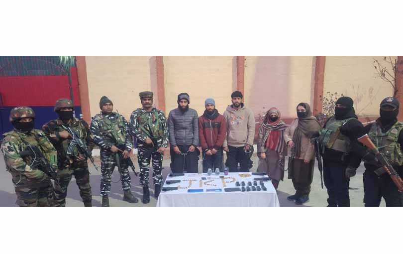 Woman among four arrested in north Kashmirs Bandipora: Police
