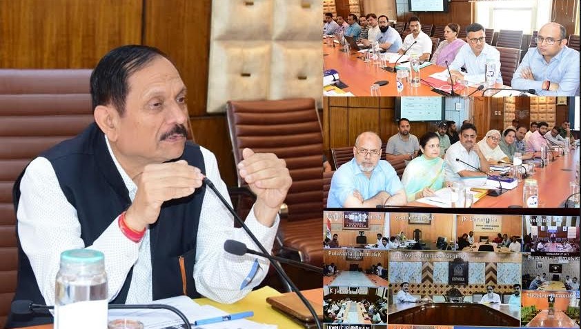 Advisor Bhatnagar reviews performance, functioning of J&K Drugs and Food Control Organisation