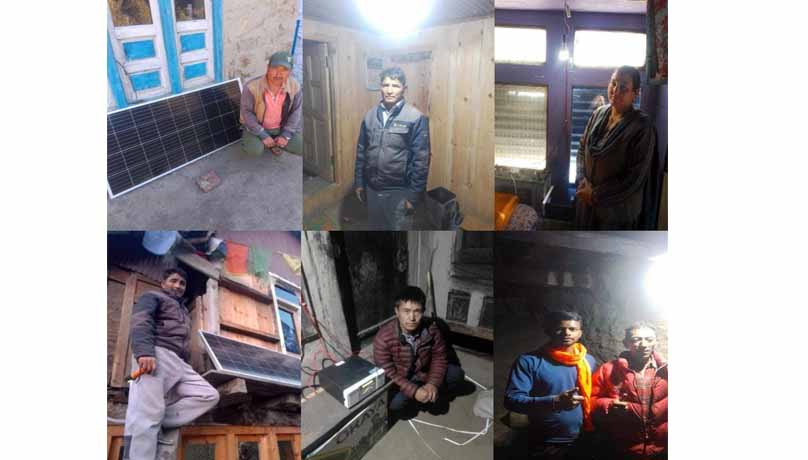 Remotest Buddhist village in Paddar-Sumchangis now illuminated with Solar Power