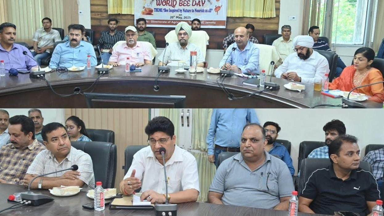 Agriculture Department Jammu celebrates World Bee Day with Progressive Beekeepers