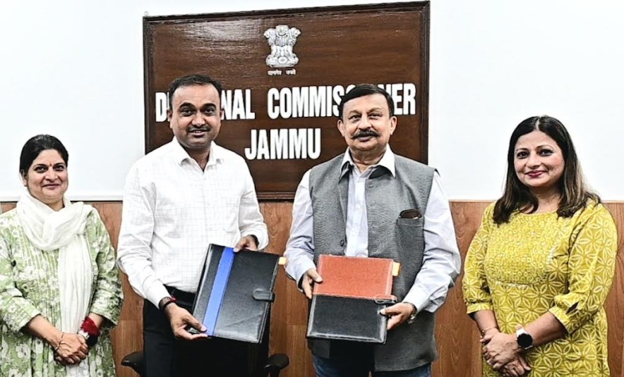 Div Com signs MoU with JSW Foundation for development of facilities at Shiv Khori Shrine