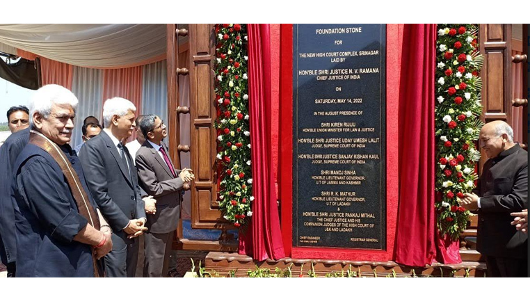 Chief Justice of India lays foundation stone for new High Court Complex at Srinagar