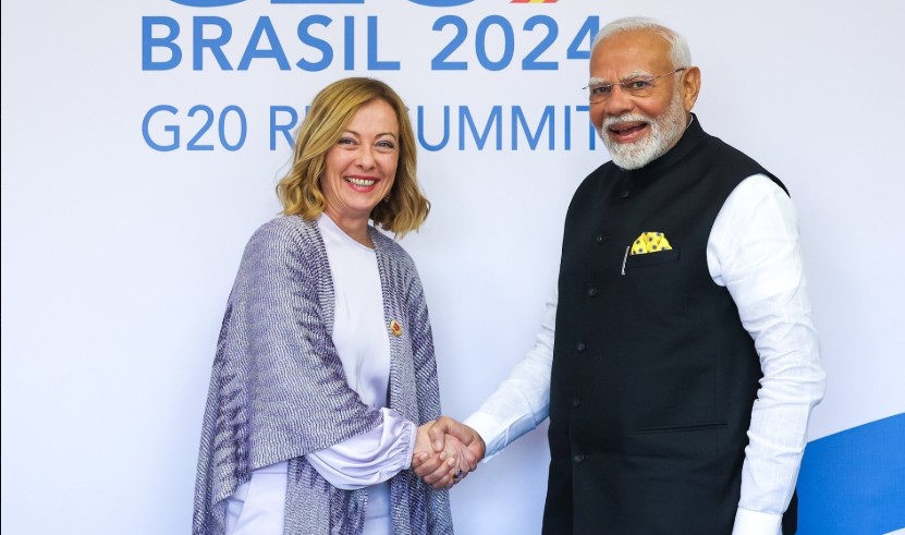 PM Modi meets Italian PM Meloni, holds bilateral talks