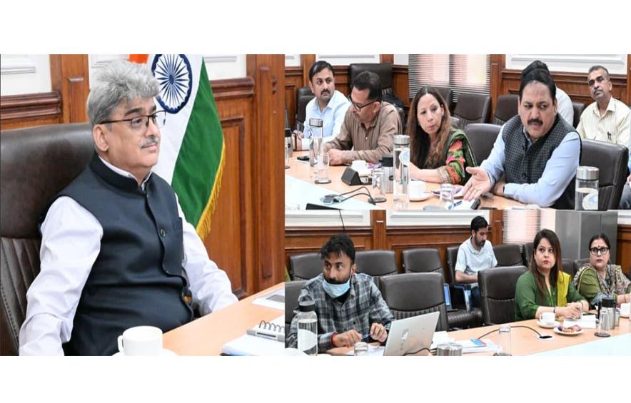 CS assesses the impact & implementation of PMIS in Jammu and Kashmir