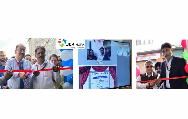J&K Bank commissions one Branch, three CRMs in Jammu