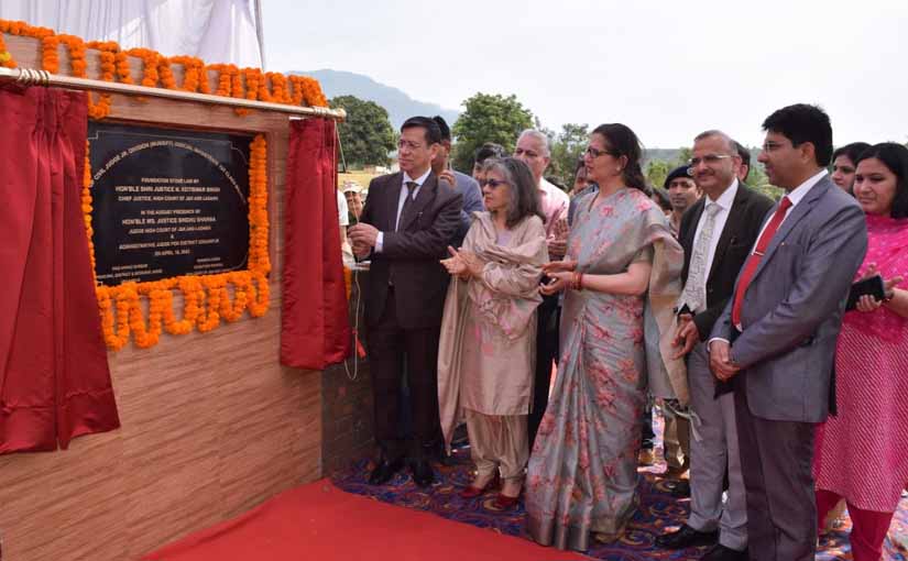 Chief Justice lays foundation stone for Munsiff Court Complex, Majalta