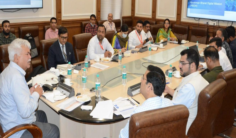 CEO, NHA reviews progress on AB PM JAY, ABDM in J&K