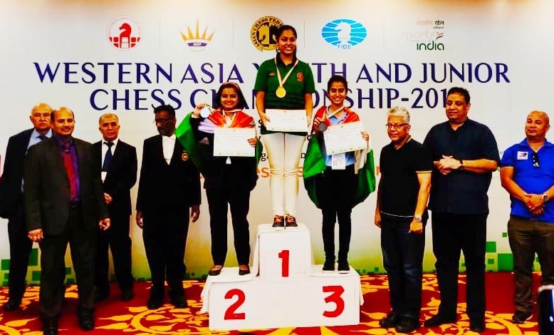 Arushi from Jammu wins Bronze in Western Asia Chess Championship 