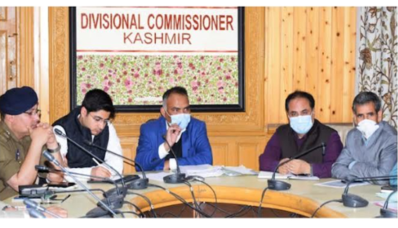 Div Com Kashmir reviews preparation to tackle flood situations