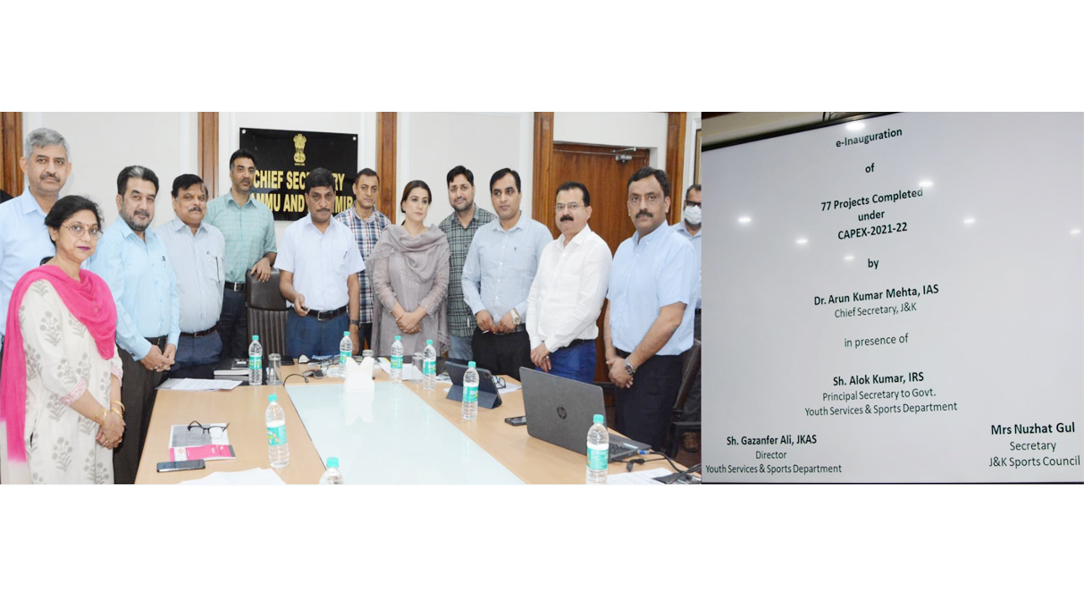 CS e-inaugurates 77 sports projects, dedicates them to youth