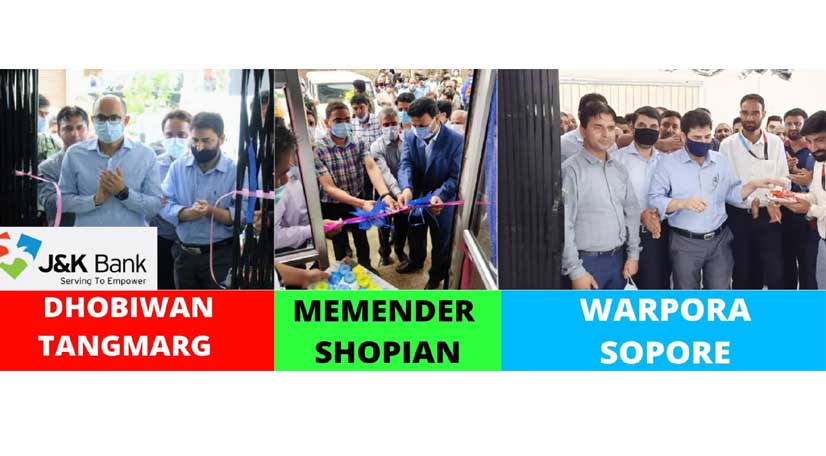 J&K Bank commissions three more Business units in Kashmir