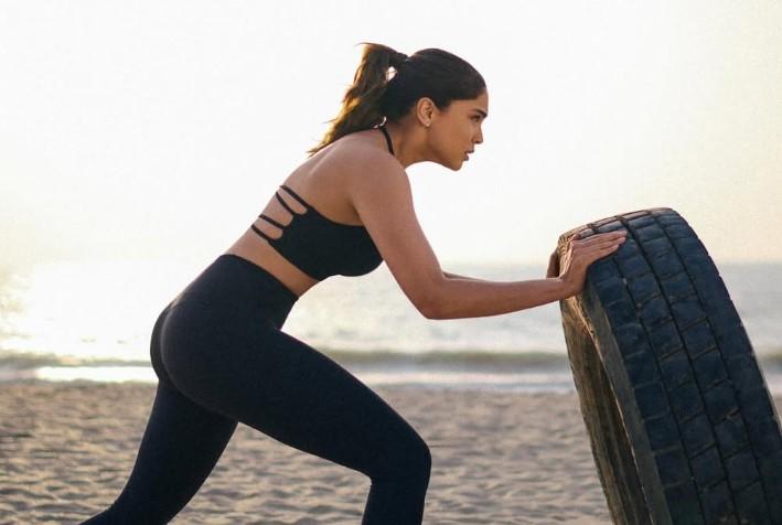 Sharvari Wagh's Intense Beach Workout with Tire Training: A Fitness Inspiration!