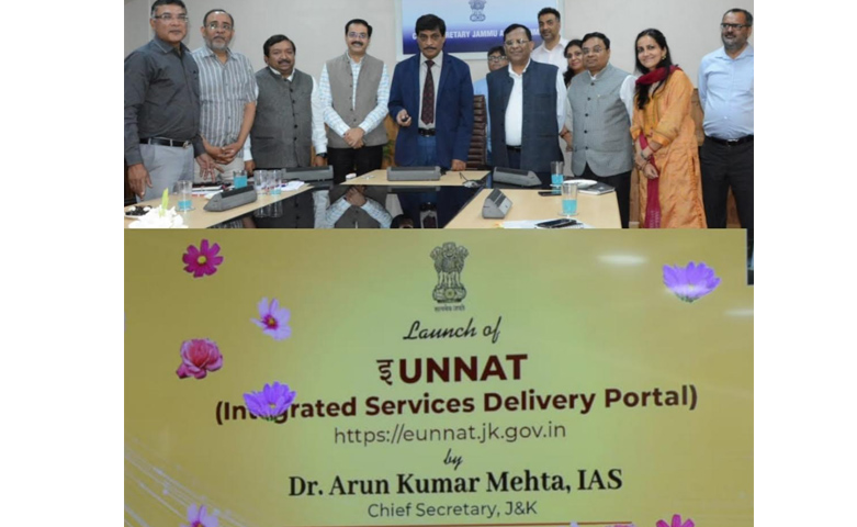 Chief Secretary launches e-UNNAT Portal in J&K