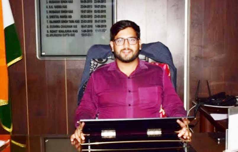Abhishek Sharma assumes charge as DC Samba