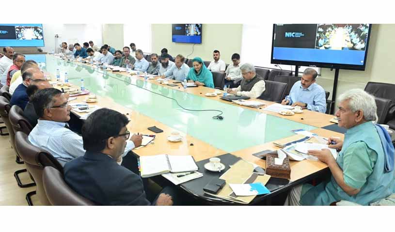 Lt Governor chairs a Review meeting of Agriculture Production Department