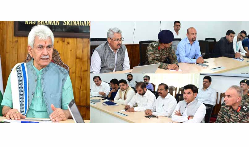 LG Manoj Sinha chairs high level meeting to review preparedness for Shri Amarnath Yatra