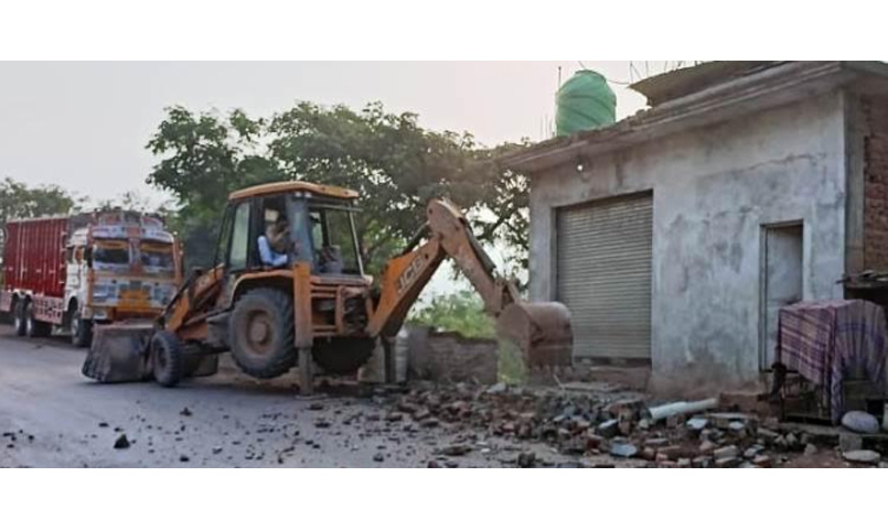 NHAI conducts anti encroachment drive at Udhampur