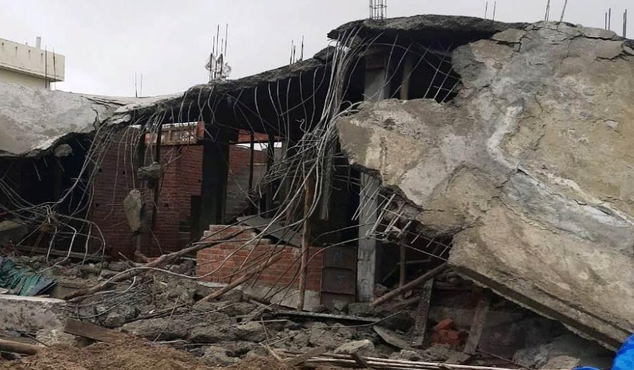 JMC conducts demolition drive in Sainik Colony