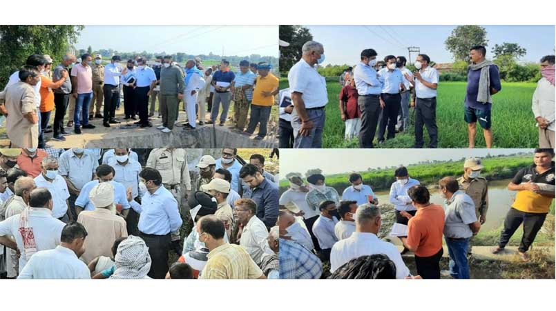 Div Com tours border villages to inspect Irrigation facilities