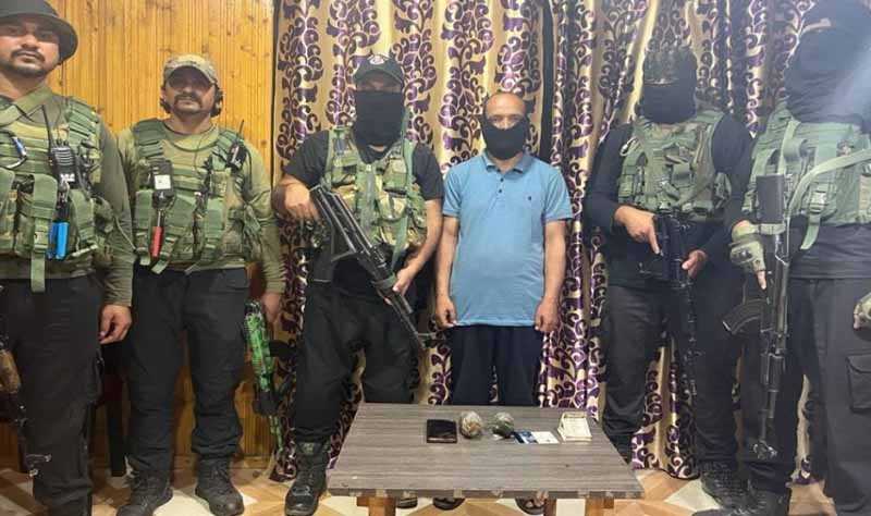 Security forces arrest LeT militant associate, recover 2 Chinese hand grenades
