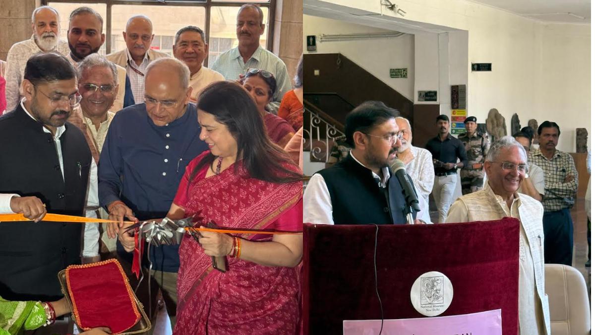 Satish Sharma inaugurates photo exhibition on Ambaran "Buddhist Citadel" in New Delhi