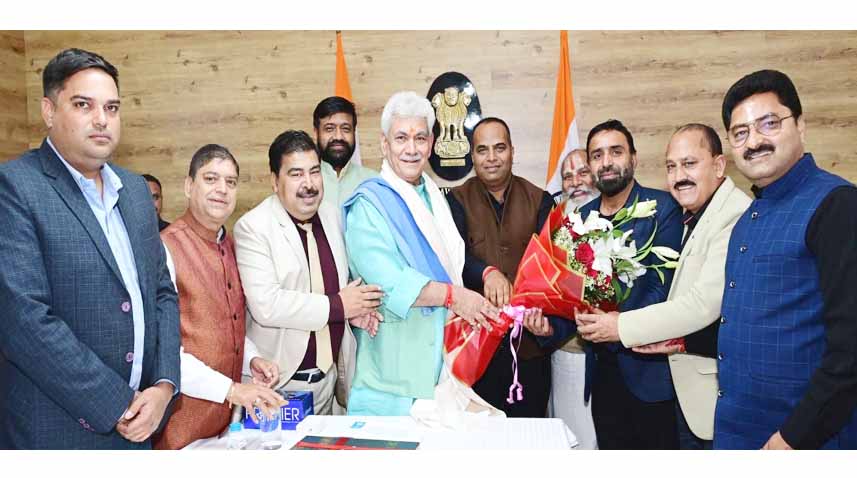 Delegation of Shree Amarnathji Yatra Bhandara Organisation call on Lt Governor