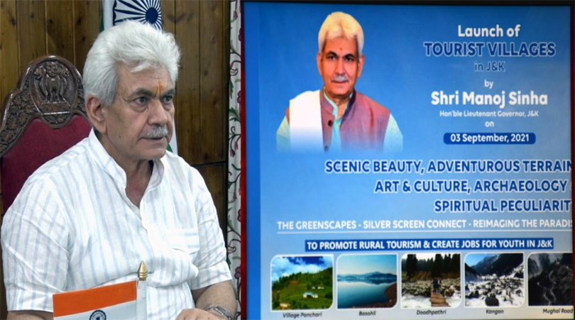 Lt Governor launches Mission Youth’s J&K Tourist Village Network