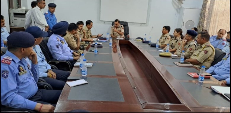 SSP Traffic city Jammu reviews Traffic arrangements for Amarnath Ji Yatra