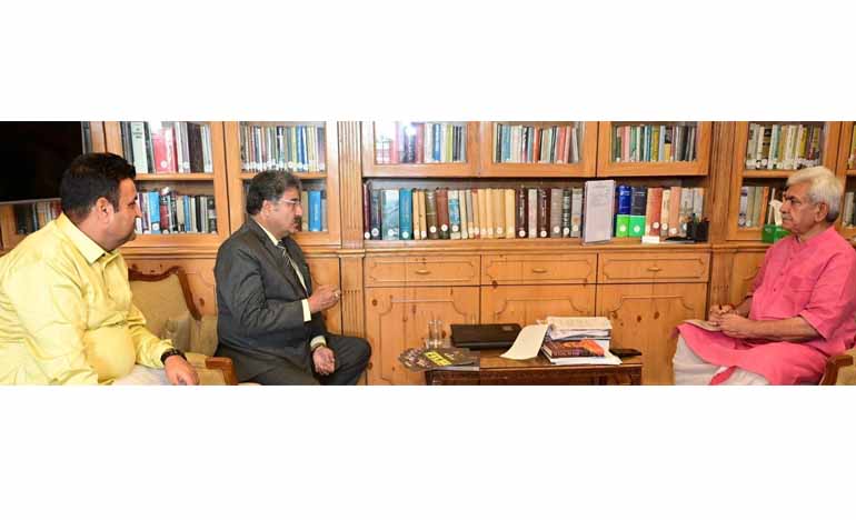 Director Kashmir World Film Festival calls on Lt Governor