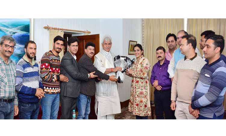 All Minority Employees Association Kashmir calls on Lt Governor Manoj Sinha