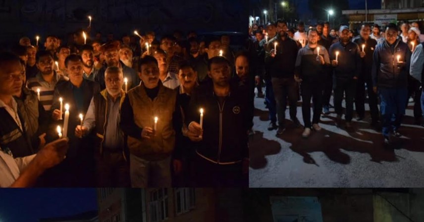 Candle Light March held at Bandipora to condemn recent civilian killings