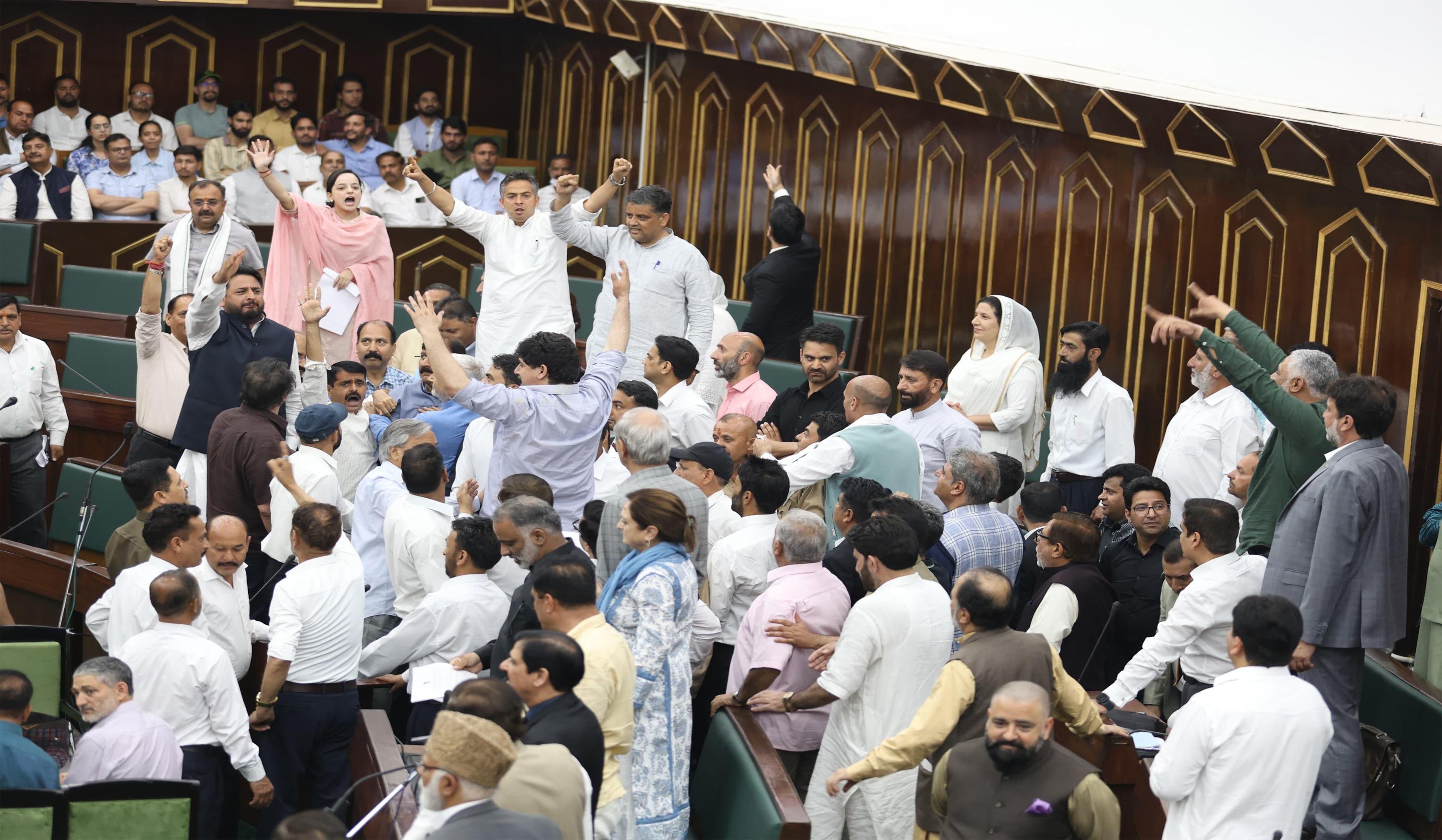 Jammu & Kashmir Assembly adjourned for the day over Waqf Act protests