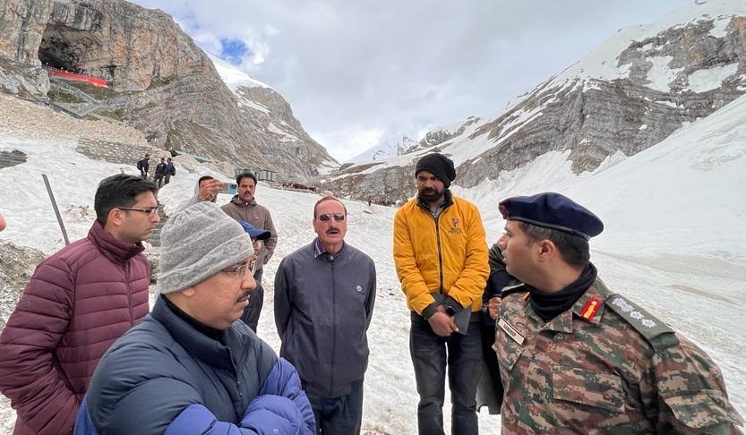 CEO SASB conducts extensive tour of Baltal Axis for Shri Amarnath Ji Yatra 2023
