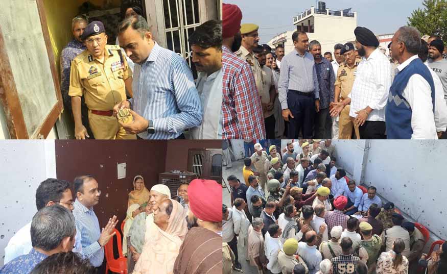 Div Com, IGP visit border villages, interact with affected family, locals