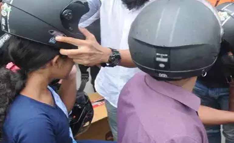 RTO Kashmir takes strong action against Drivers driving without Helmet